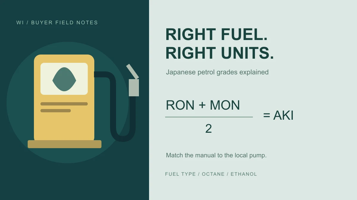 Japanese Petrol Grades: RON, AKI and the Right Fuel for Your Import