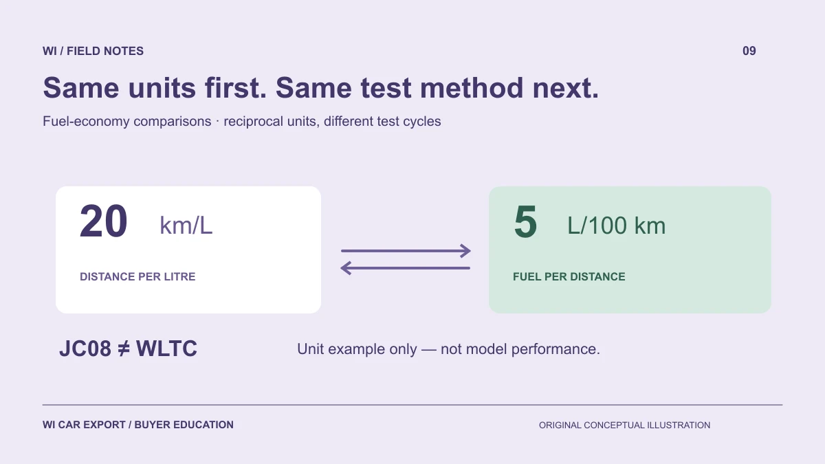 WLTC vs JC08: How to Compare Japanese Fuel-Economy Figures Fairly