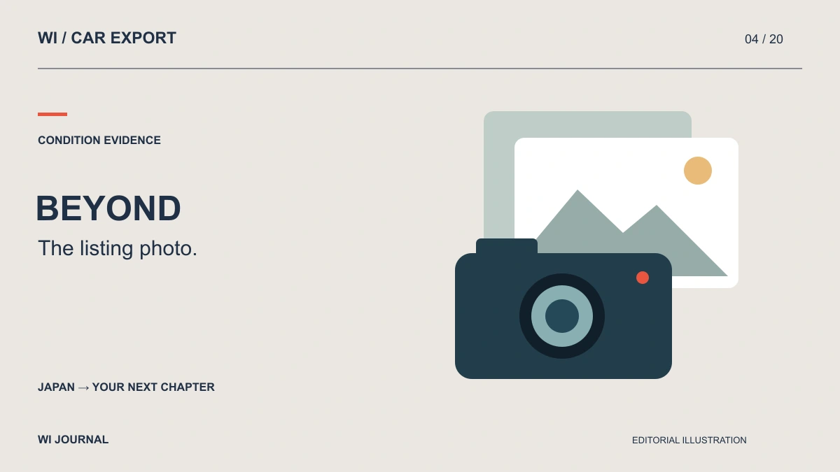 A Remote Photo and Video Evidence Request for a Used Car in Japan