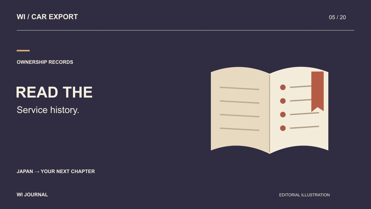How to Read Japanese Used-Car Service History Without Guessing