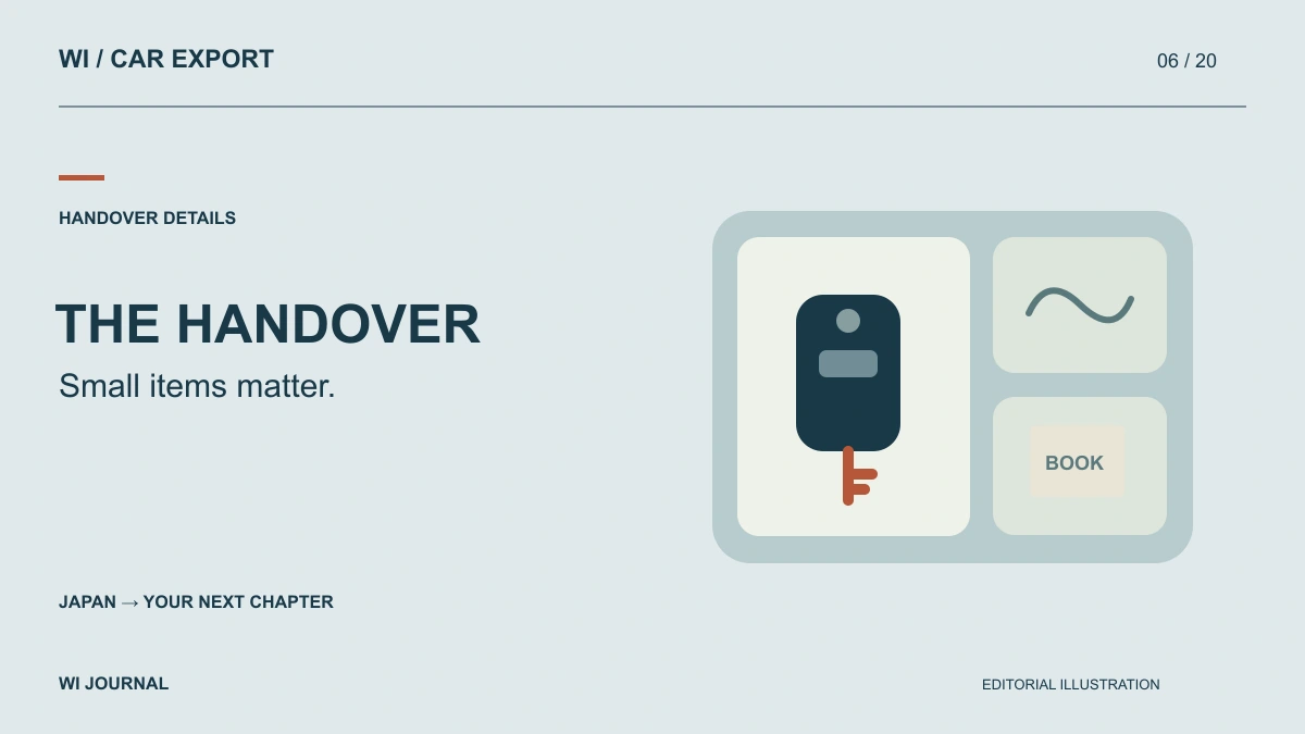 Spare Keys and Accessories: Confirm What Travels With an Export Car