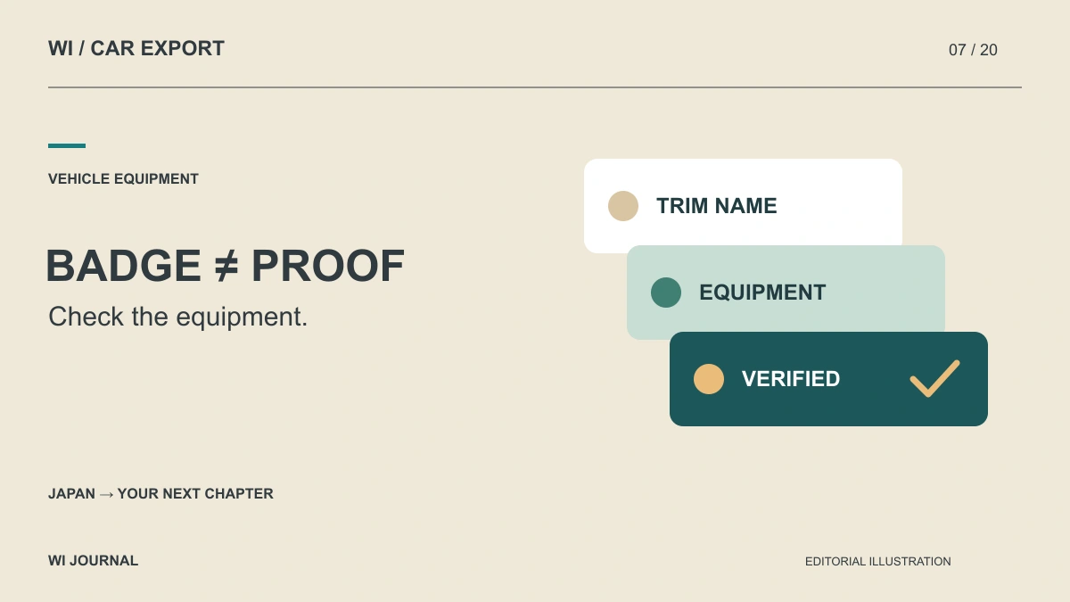 How to Verify a Japanese Used Car's Trim and Options