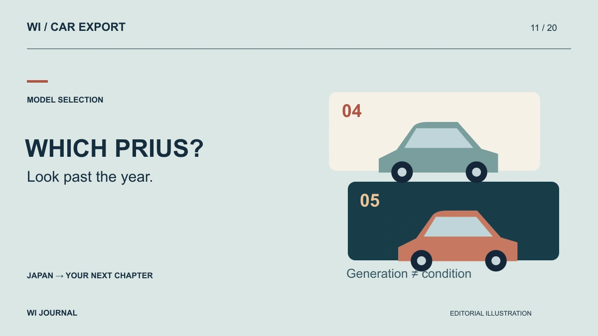 How to Compare Toyota Prius Generations Before Importing